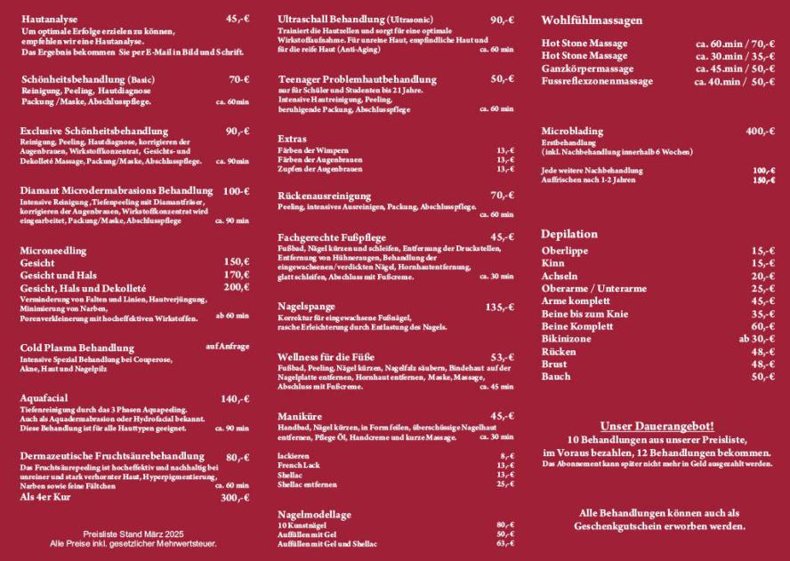 preisliste25